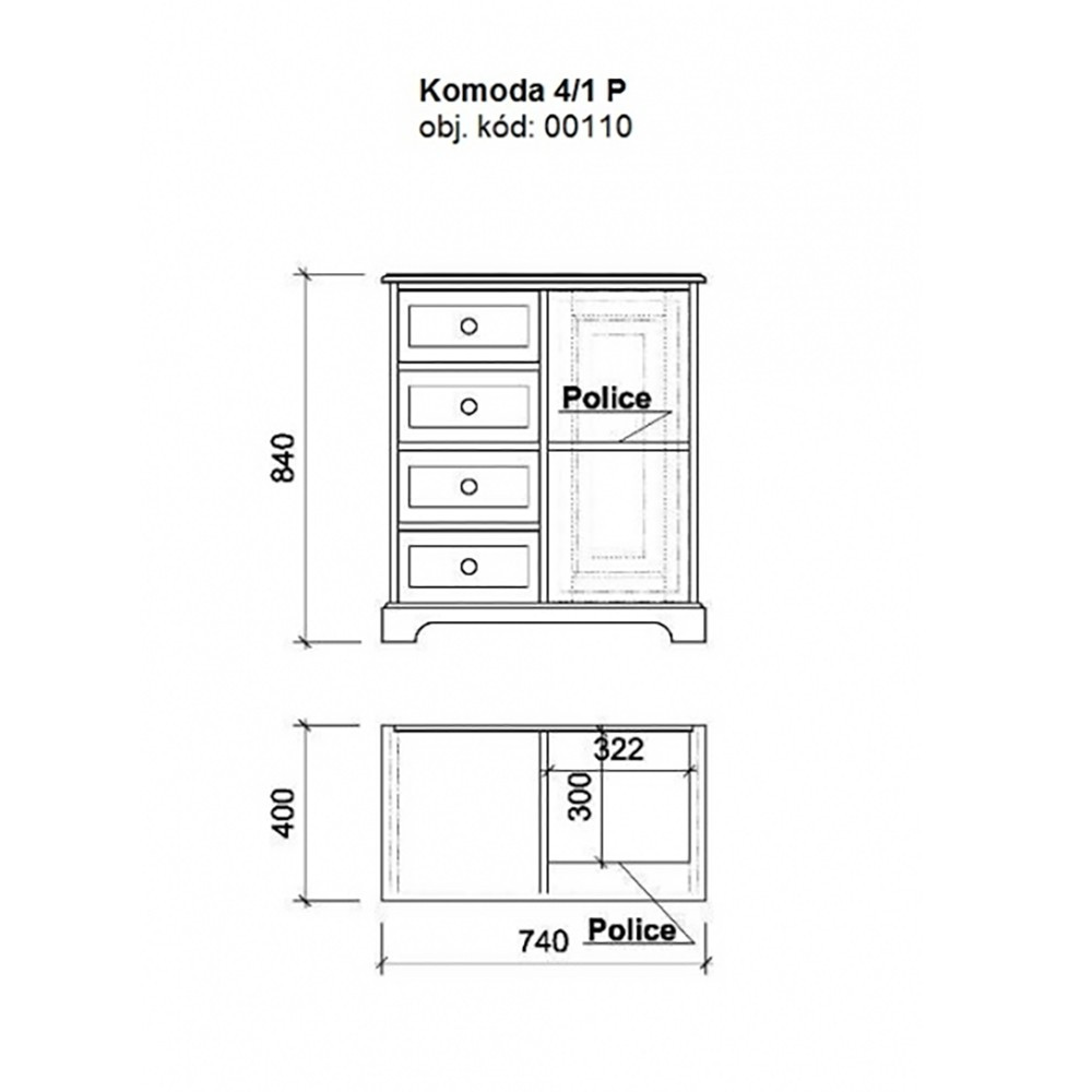 Komoda 4/1 00110 UNIS-N - 2