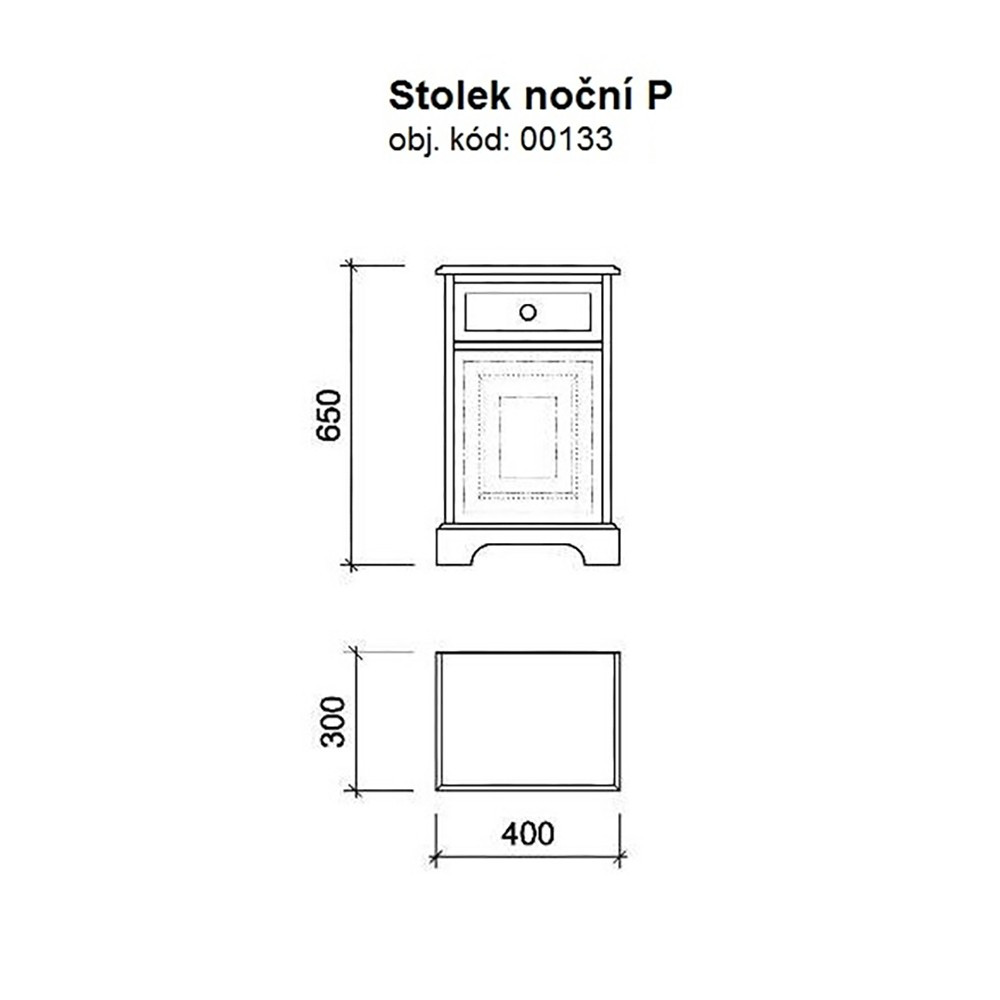 Noční stolek 00133 UNIS-N - 3