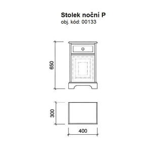 Noční stolek 00133 UNIS-N - 3