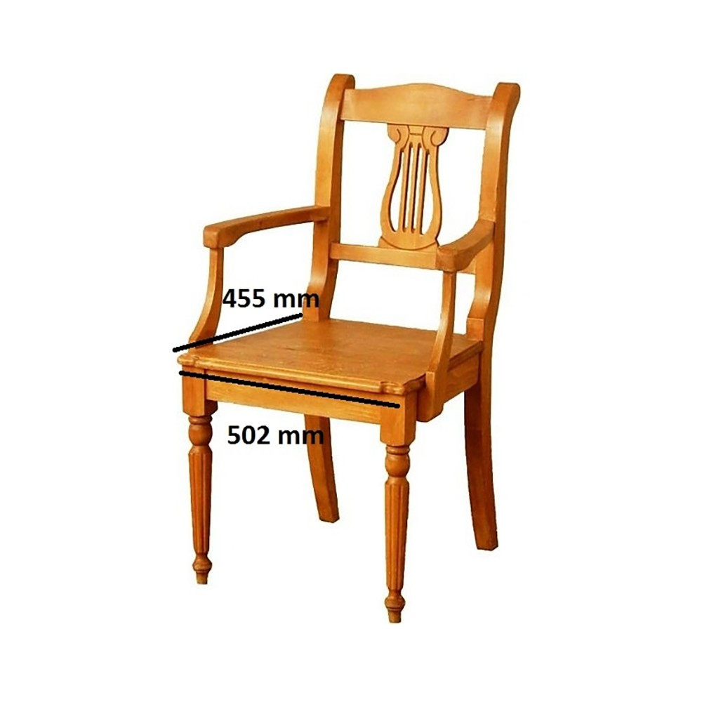 Dřevěné křeslo Lyra masiv 00504 UNIS-N - 1