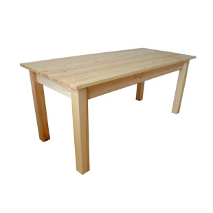 Jídelní stůl ze 100% masivu patří mezi největší jídelní stoly. Stůl o délce 180 cm umožní najednou usadit velké množství lidí